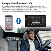 Double Din Android Car Stereo - Corehan Car Multimedia Radio with WiFi Bluetooth GPS Navigator Mirror Link 7 Inch Touch Screen